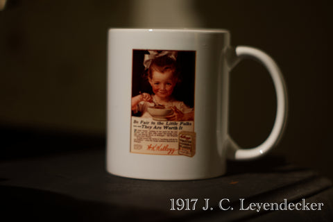 アンティーク調マグカップ　1917 J.C.Leyendecker